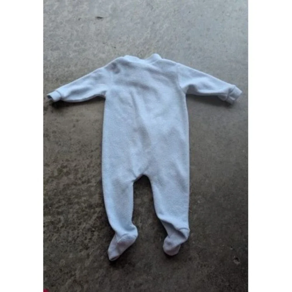 Vintage Tigger Disney Blue One Piece Fleece Footed Pajamas 3-6 Months